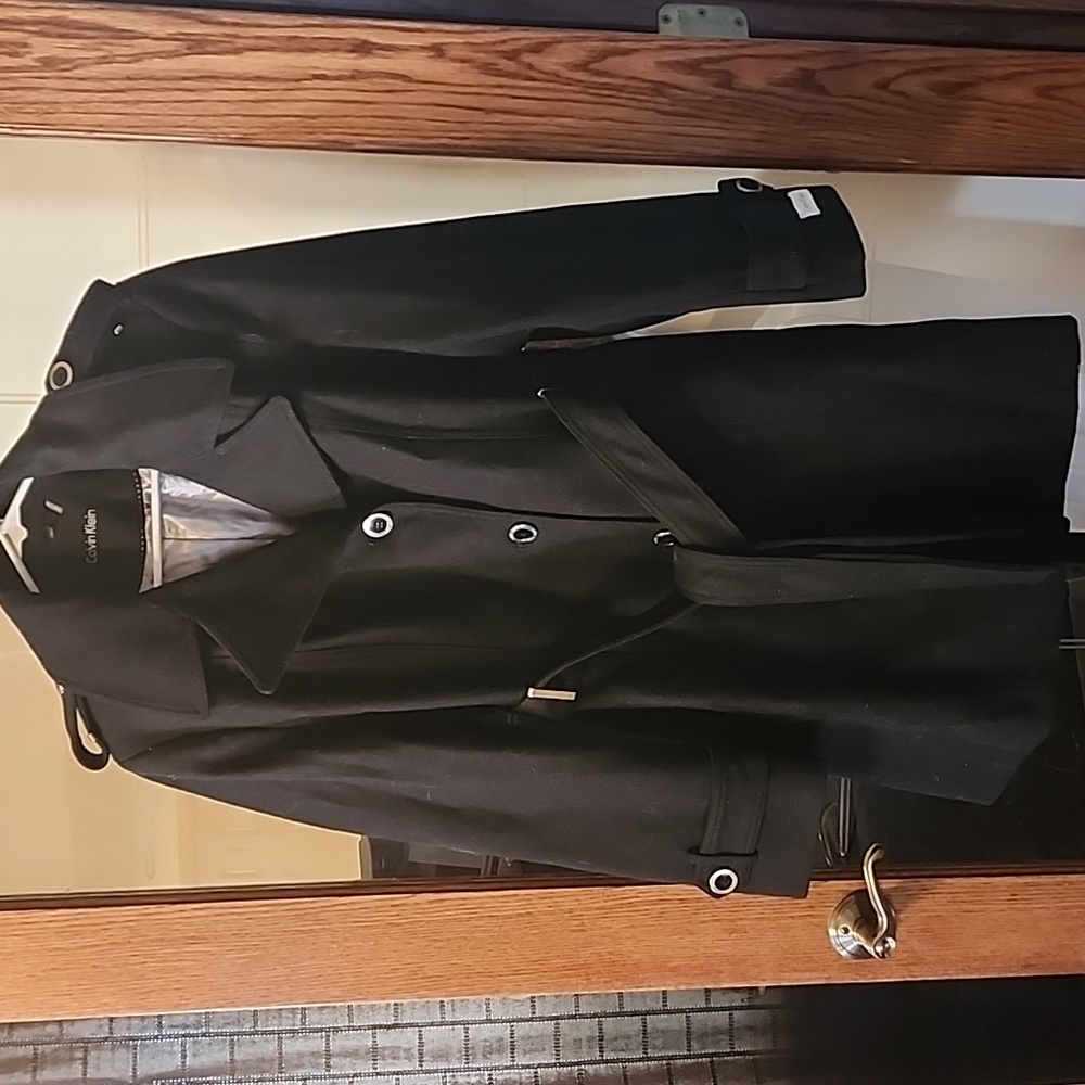 Calvin Klein Lined Black Winter Coat